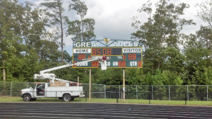 Bucket Truck Service for Scoreboards