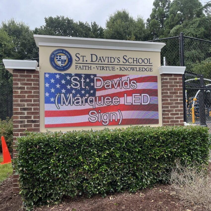 St-Davids-School-LED-Sign-Project
