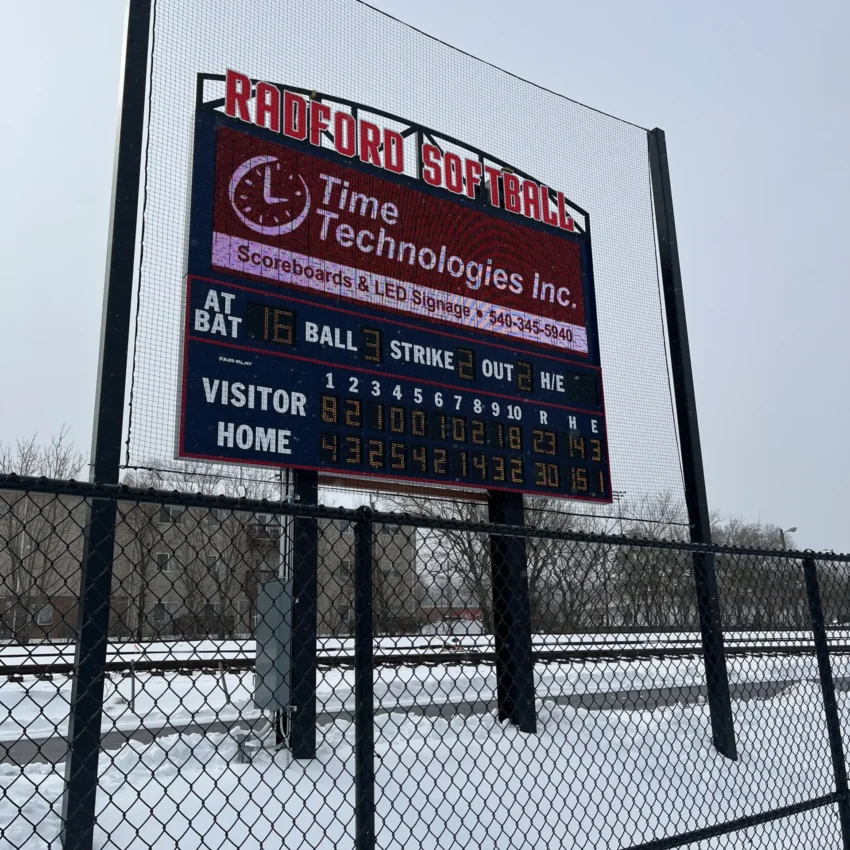 Radford-University-Softball-Scoreboard