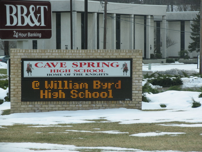 Cave Spring High School Digital Sign
