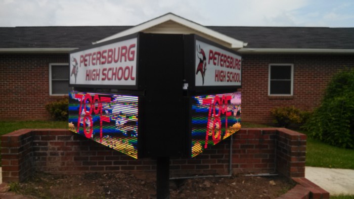 Petersburg HS in West Virginia Adds Electronic Message Centers