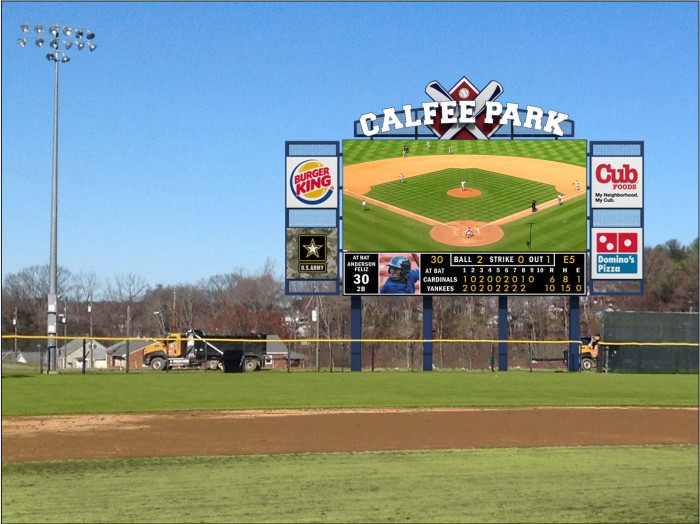 Shelor Pulaski Yankees New Video Scoreboard Project at Calfee Park in Pulaski, VA