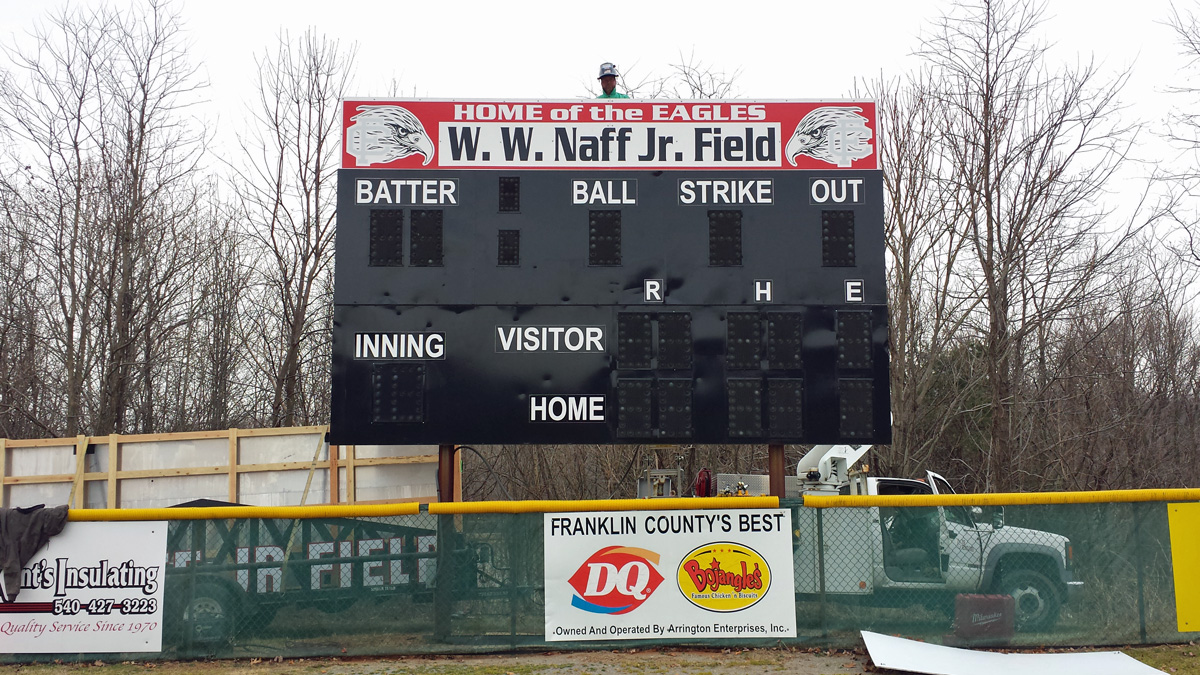 Franklin County High School Scoreboard at Site Survey
