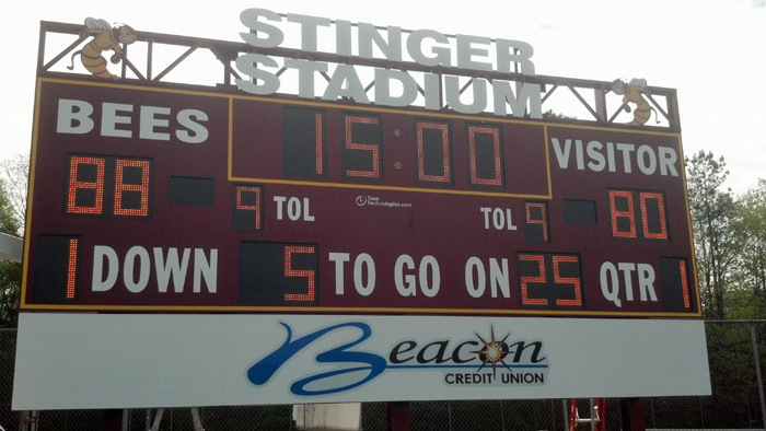 Brookville High School FB-8126 Wireless Football Scoreboard