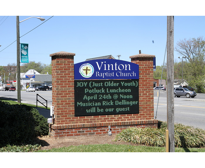 VInton Baptist Church Digital Sign