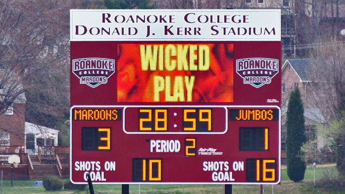 Roanoke College Soccer Scoreboard